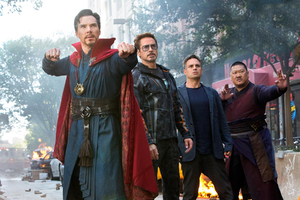 Doctor Strange Stark Wong And Banner In Avengers Infinity War 2018