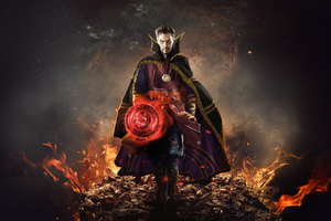 Doctor Strange The Spellbinding Hero (2560x1024) Resolution Wallpaper