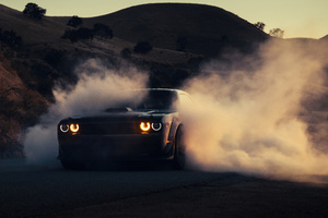 Dodge Challenger Drifting In Style (1152x864) Resolution Wallpaper
