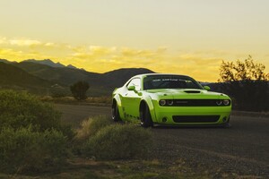 Dodge Challenger Green Wallpaper