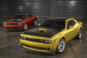 Dodge Challenger Models (2560x1080) Resolution Wallpaper