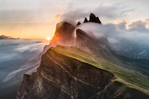 Dolomites Mountain Range 5k Sony Bravia Tv Original OLED
