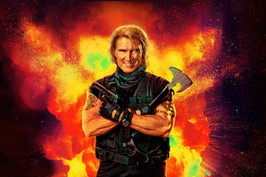 Dolph Lundgren As Gunner Jensen In The Expendables 4 (2560x1080) Resolution Wallpaper