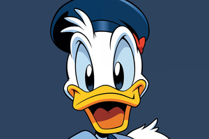 Donald Duck Minimal 5k (1600x1200) Resolution Wallpaper