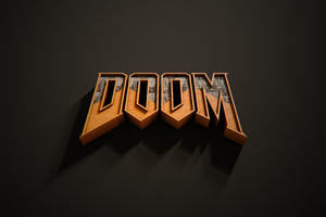 Doom Game Logo 3d (1280x720) Resolution Wallpaper