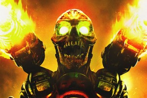 Doom Game Skull (2048x2048) Resolution Wallpaper