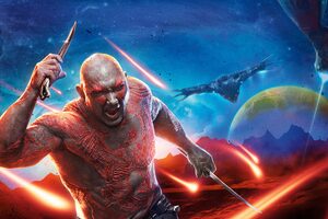 Drax The Destroyer Guardians Of The Galaxy Vol 2 4k 8k Wallpaper