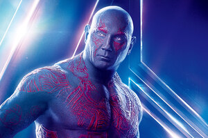Drax The Destroyer In Avengers Infinity War 8k Poster