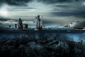 Drown City 5k (2560x1700) Resolution Wallpaper