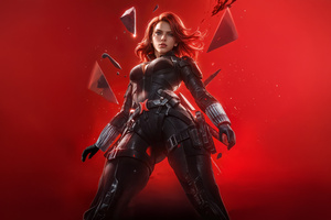 Dynamic Action Black Widow (2560x1024) Resolution Wallpaper