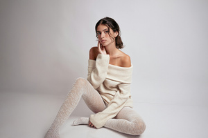 Effortless Elegance Off Shoulder Warmth (1280x800) Resolution Wallpaper