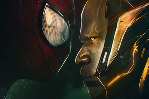 Electro Vs Spiderman In No Way Home Wallpaper