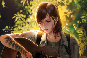 Ellie The Last Of Us Artwork 4k (2560x1440) Resolution Wallpaper