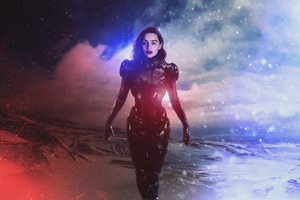 Emilia Clarke Mass Effect Andromeda 4k (1152x864) Resolution Wallpaper
