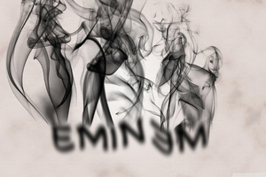 Eminem Logo Smoke 4k (1280x1024) Resolution Wallpaper
