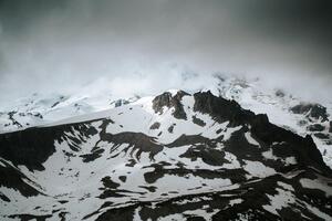 Enigmatic Elevation Mt Rainier S Veil Wallpaper