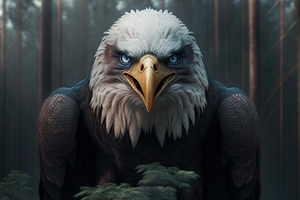 Evil Eagle (1336x768) Resolution Wallpaper