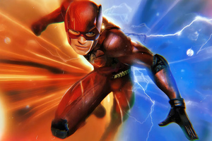 Ezra Miller Concept Art As Both The Flash