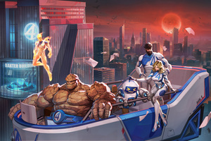 Fantastic Four In Marvel Rivals 2025 Game (5120x2880) Resolution Wallpaper