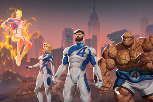 Fantastic Four In Marvel Rivals Game (1400x1050) Resolution Wallpaper