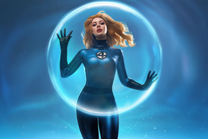 Fantastic Four Invisible Woman In Action (1280x1024) Resolution Wallpaper