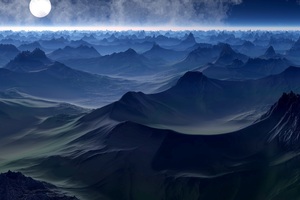 Fantasy Landscape Mountains In Fantasy World 5k Wallpaper
