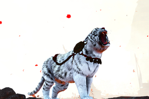 Far Cry White Tiger Artwork (2560x1024) Resolution Wallpaper