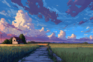 Farmhouse The Old Countryside (1280x1024) Resolution Wallpaper