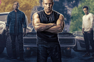 Fast And Furious Team Up (1360x768) Resolution Wallpaper