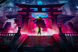 Fearless Shadow The Unyielding Ninja (2560x1440) Resolution Wallpaper