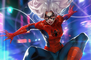 Felicia Wearing Spidey Costume (1280x1024) Resolution Wallpaper