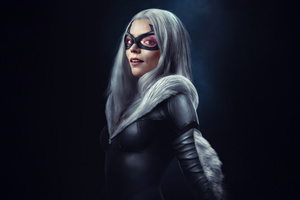 Felicity Jones As Black Cat (2880x1800) Resolution Wallpaper