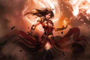 Female Warrior Fantasy 4k