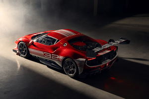 Ferrari 296 Challenge 2024 8k Car (5120x2880) Resolution Wallpaper