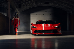 Ferrari 296 Challenge 8k 2024 (3840x2400) Resolution Wallpaper