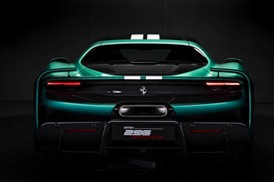 Ferrari 296 Speciale Rear View (320x240) Resolution Wallpaper