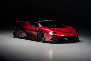 Ferrari Sf90 V8 Turbo Engine (320x240) Resolution Wallpaper