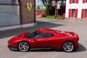 Ferrari SP38 Side View 4k (2932x2932) Resolution Wallpaper