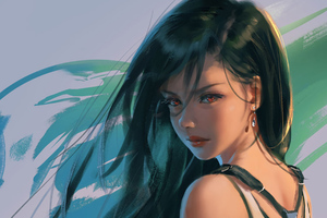 Final Fantasy Tifa 4k (2560x1024) Resolution Wallpaper