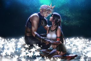 Final Fantasy Vii Cloud X Tifa (3840x2160) Resolution Wallpaper