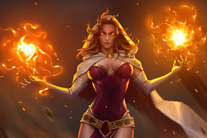 Fire Wizard Queen 4k (2560x1600) Resolution Wallpaper