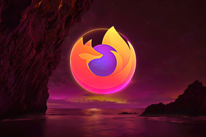 Firefox Browser Logo 5k (1360x768) Resolution Wallpaper