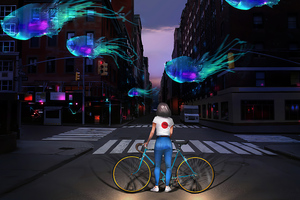Fish Street Traffic Lights 4k (2880x1800) Resolution Wallpaper