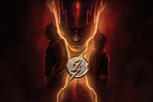 Flash And The Dark Duo (1600x1200) Resolution Wallpaper