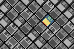 Floppy Disk Minimalist (1024x768) Resolution Wallpaper