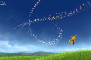 Flower Desktop Art (1440x900) Resolution Wallpaper