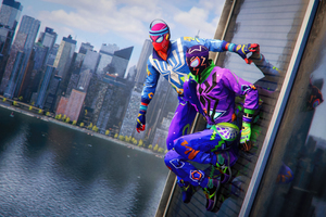 Fly N Fresh Suit In Marvels Spider Man 2 Wallpaper