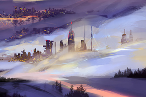 Fog City 4k (2560x1440) Resolution Wallpaper