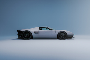 Ford Gt Side View (1336x768) Resolution Wallpaper