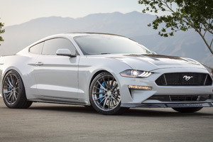 Ford Mustang Lithium 2019 Front (1366x768) Resolution Wallpaper